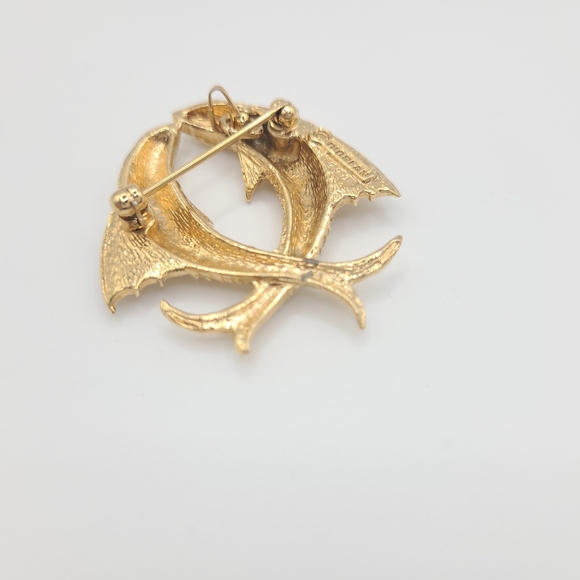 D'Orlan Gold Fish Brooch - Picture 6 of 7